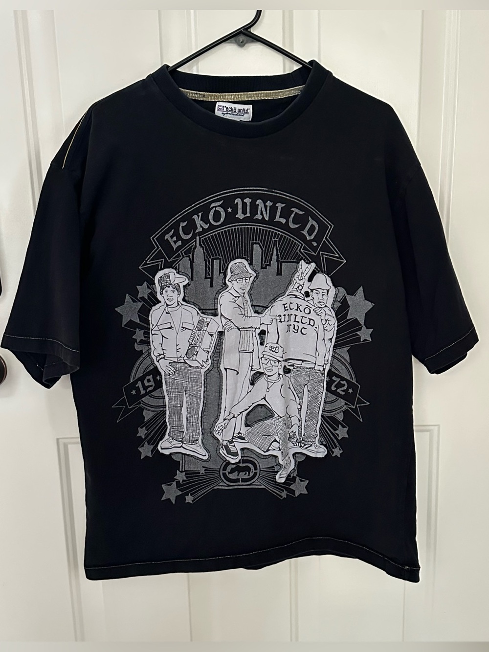 Vtg Y2K Ecko Unltd Graphic Tee Size L “Fit for A King “ NYC rare
